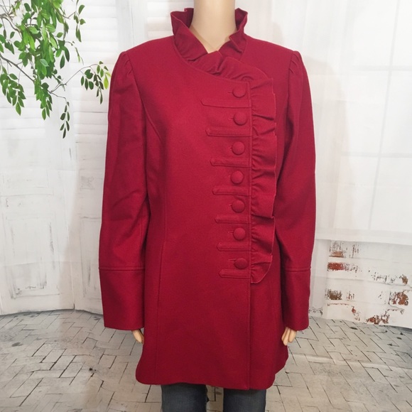 ANTONIO MELANI Jackets & Blazers - Antonio Melani Red Coat